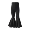 IWEMEK Toddler Baby Girls Ruffle Leggings Bell Bottom Flare Pants Cotton High Waist Stretch Birthday Workout Yoga Trousers