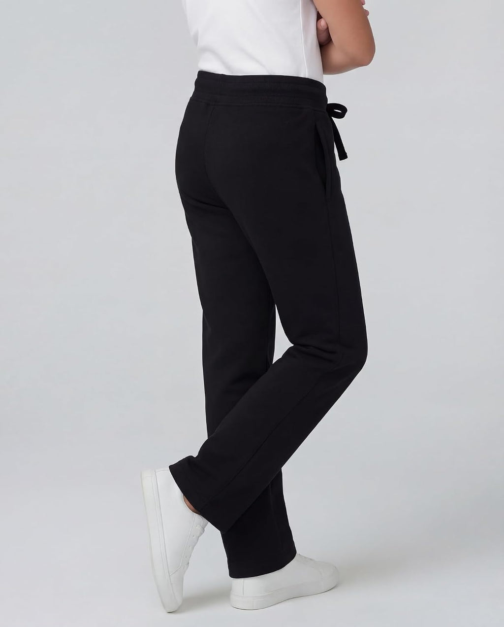 3 Pack Girls' Fleece Sweatpants Open Bottom Pants Kids Teens Tween School