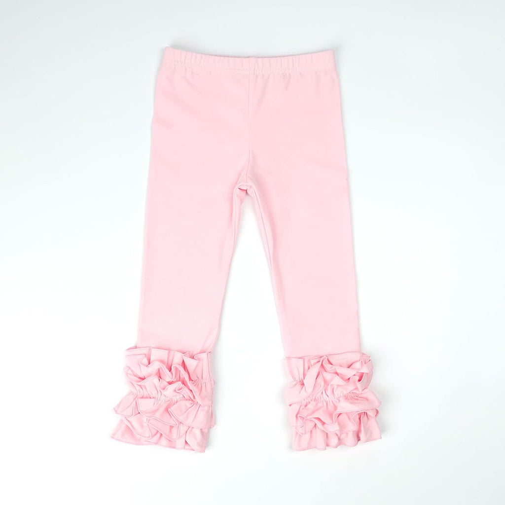 HOOLCHEAN Baby Toddler and Little Girls Cotton Ruffle Leggings