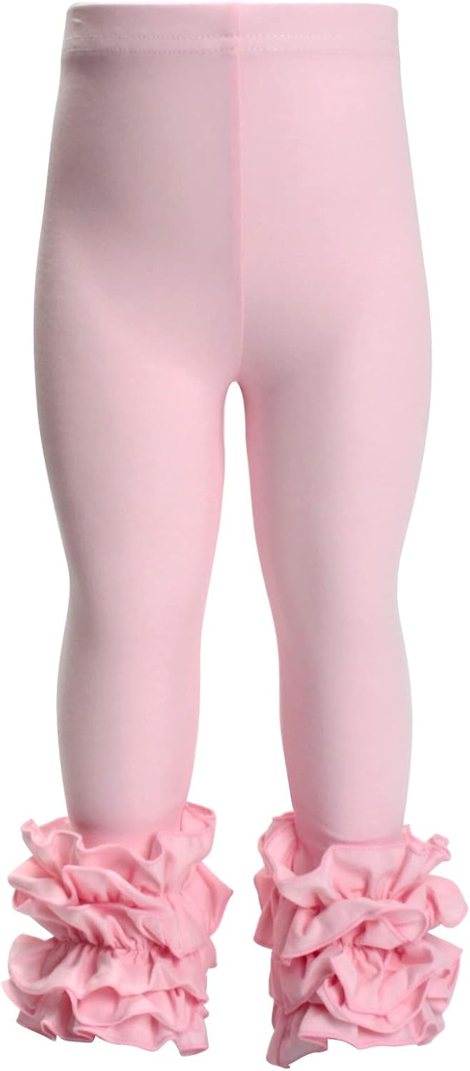 HOOLCHEAN Baby Toddler and Little Girls Cotton Ruffle Leggings