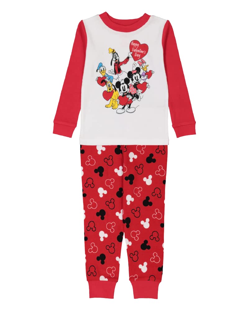 Disney Unisex Kids' 2-piece Snug-fit Cotton Holiday Matching Pajamas