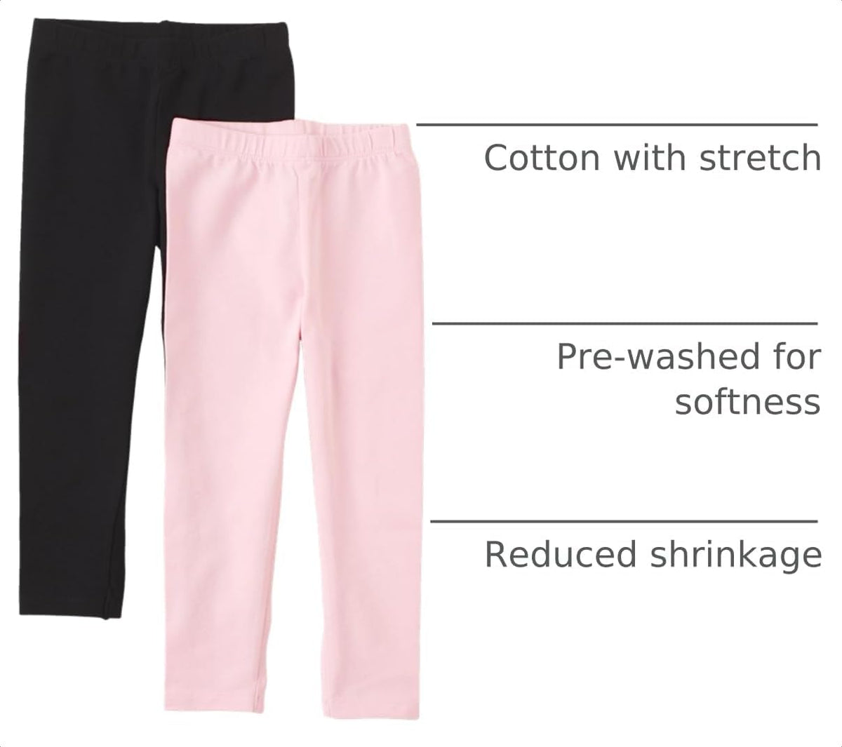 The Children's Place Baby Girls' and Toddler Leggings 2-Pack