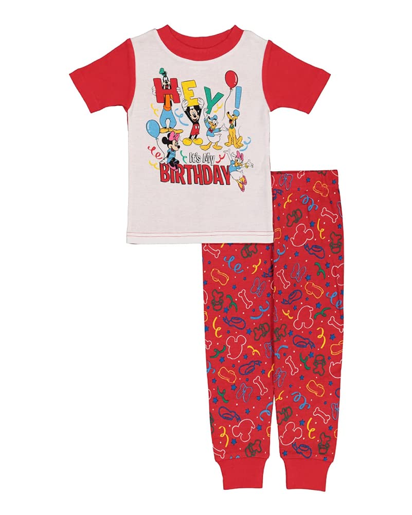 Disney Unisex Kids' 2-piece Snug-fit Cotton Holiday Matching Pajamas