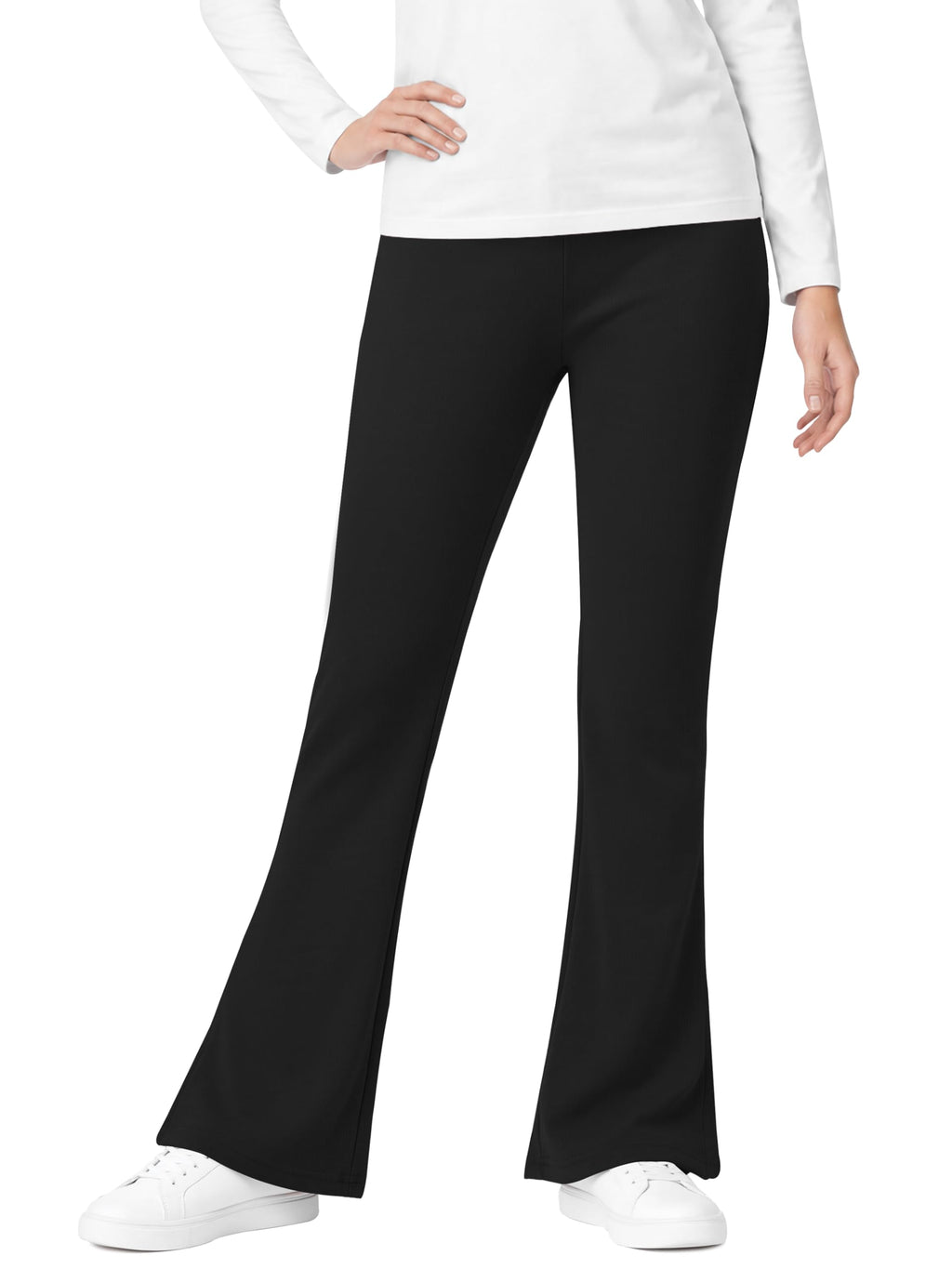 Poroka Girls Fleece Lined Cotton Flare Leggings Winter Bell Bottom Pants