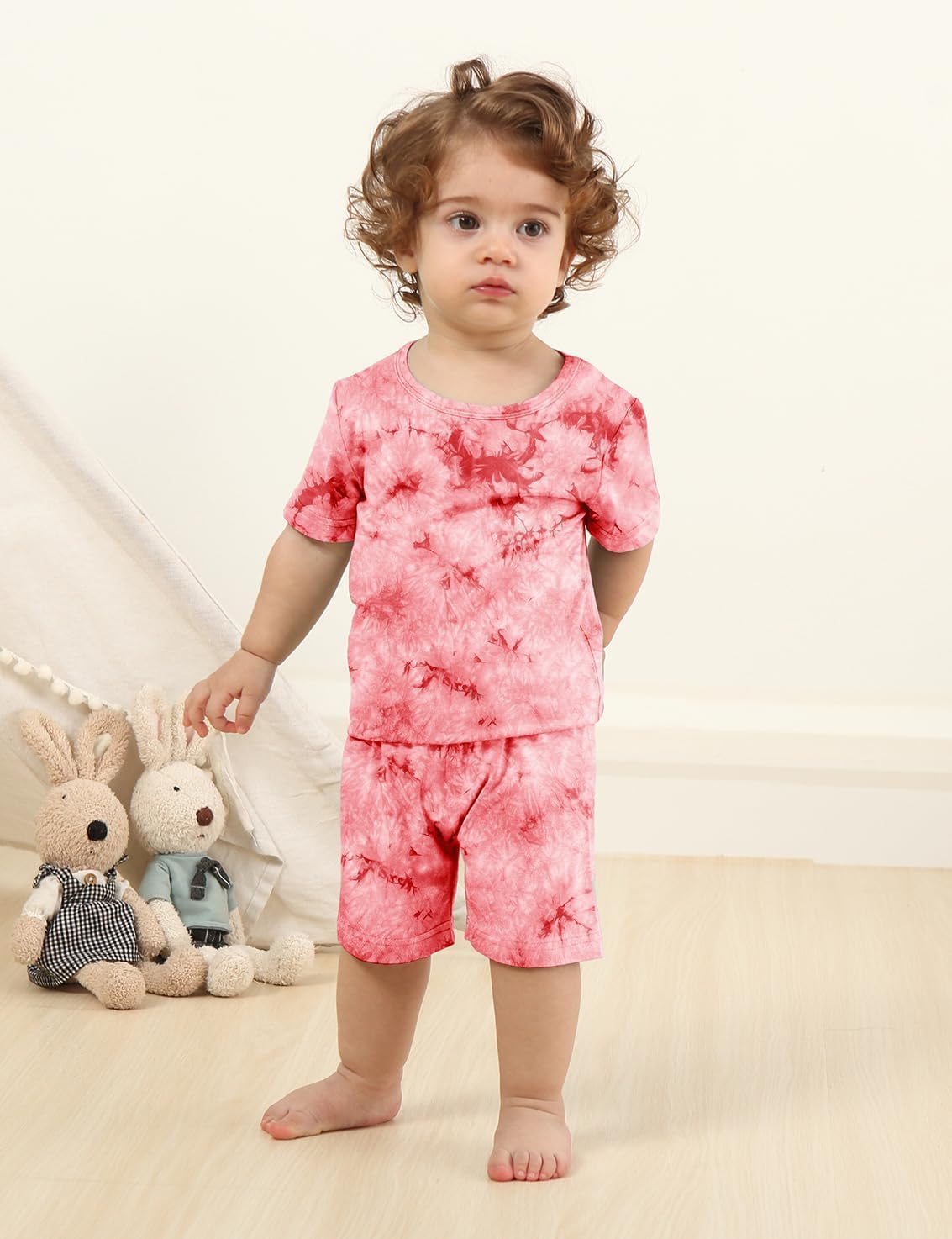 Jimonda Boys Girls Bamboo Rayon Pajamas Set Kids Sleepwear