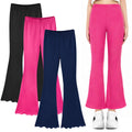 3 Pcs Girls Flare Leggings Mid Waisted Bell Bottom Yoga Pants