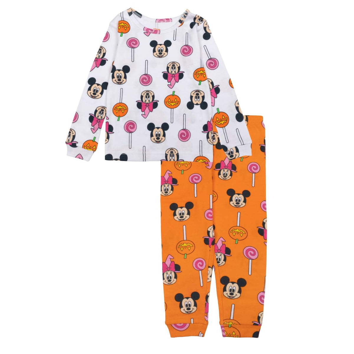 Disney Unisex Kids' 2-piece Snug-fit Cotton Holiday Matching Pajamas