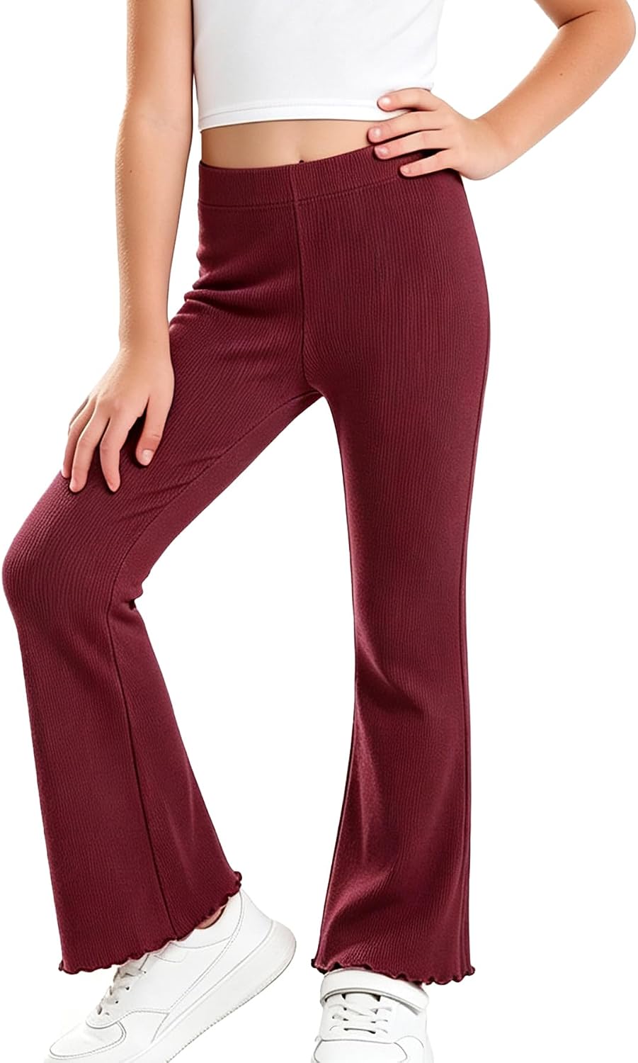 AMIYAN Toddler Girls Flare Leggings Bell Bottoms Pants for 2T-7Y