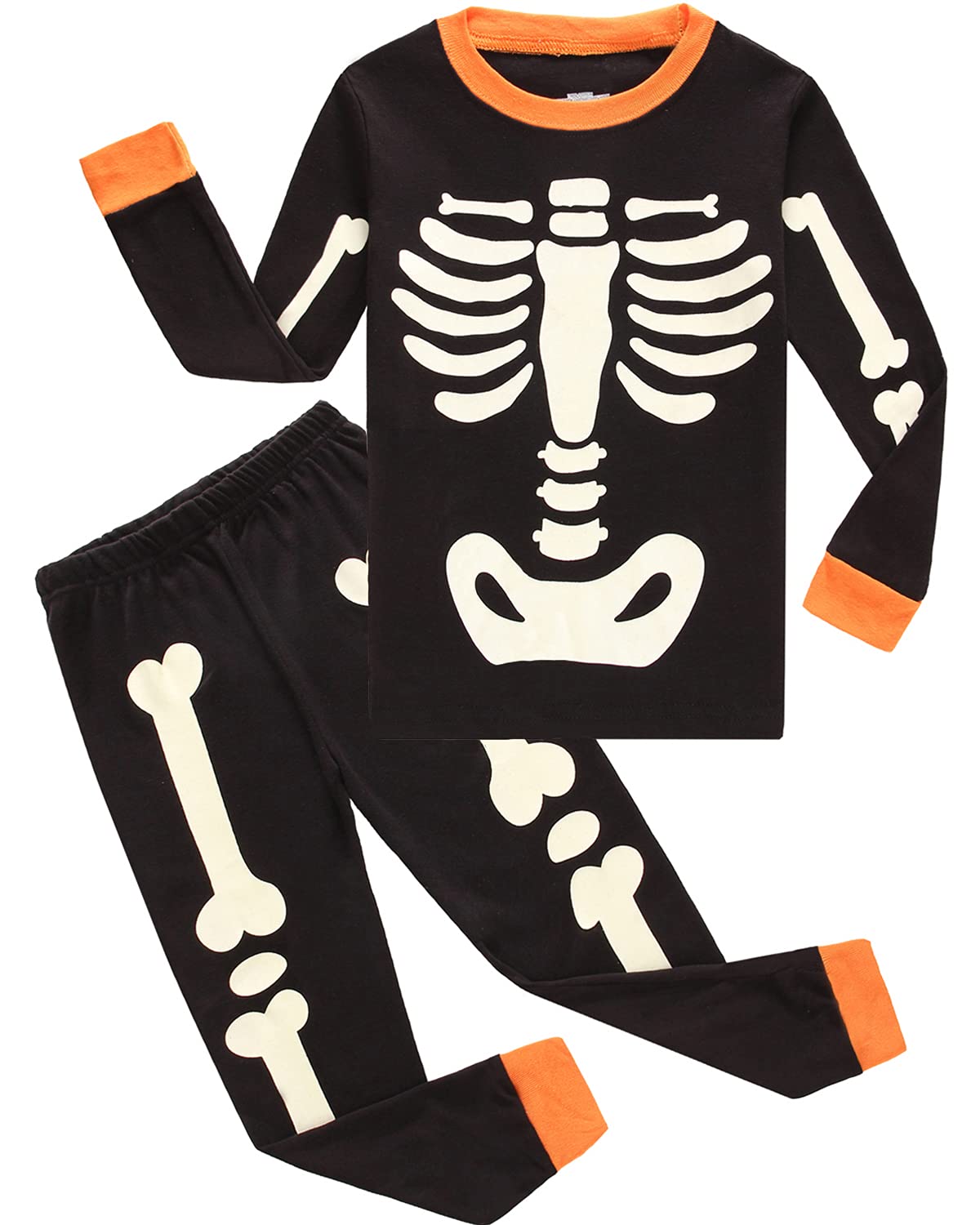 Little bety Cotton Long Sleeve Boys Halloween Pajamas Toddlers Holiday Pjs