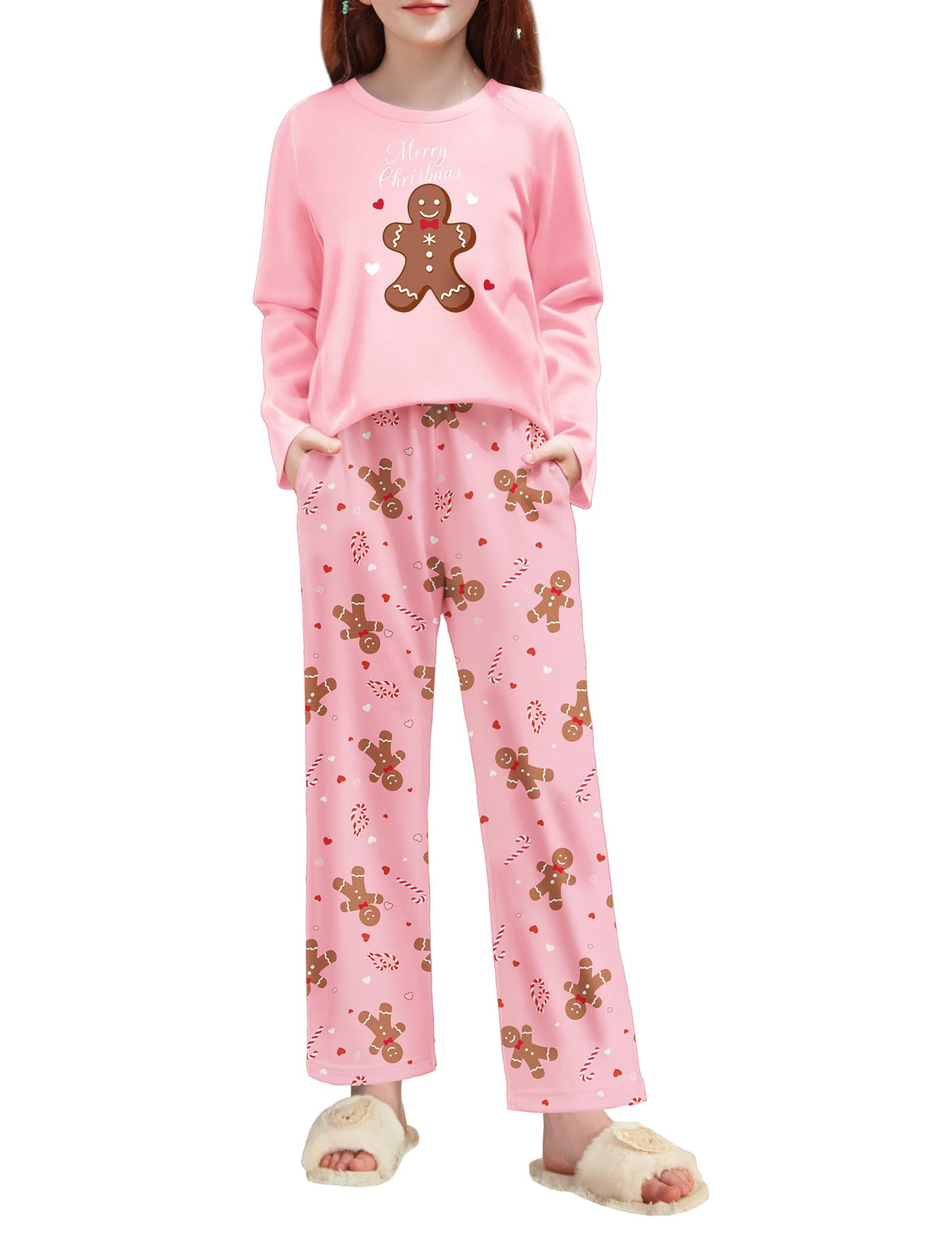 Arshiner Pajamas Set for Girls Long Sleeve & Pants Pjs Soft Lounge Sets