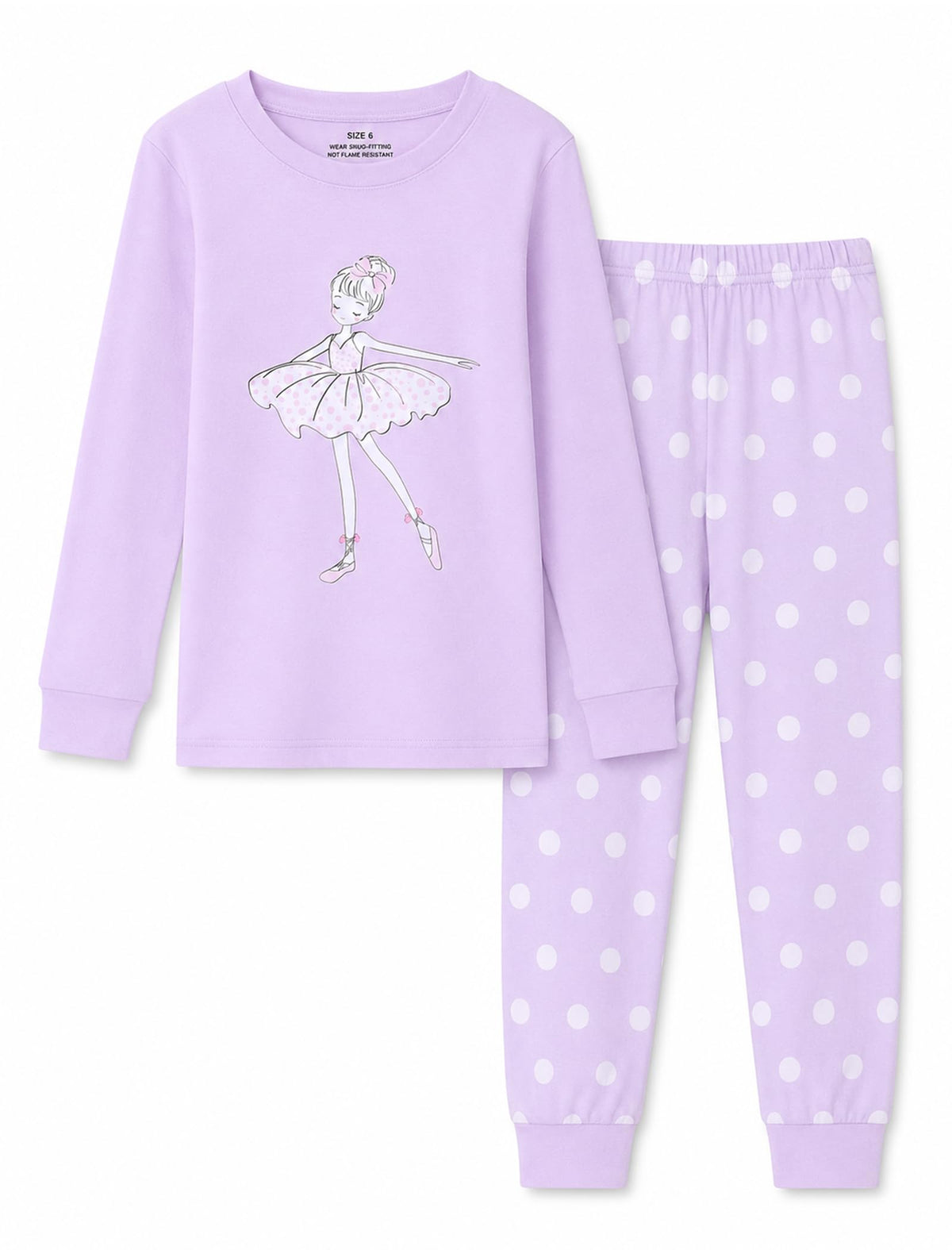 Mikrdoo Girls Pajamas 2 Piece Snug Long Sleeve Pjs Sets 4-14 Years