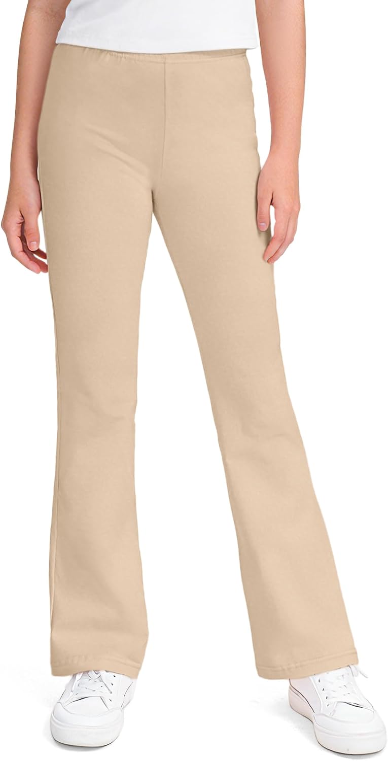 KEREDA Girls Flare Leggings School Uniform Pants for Kids Bell Bottoms