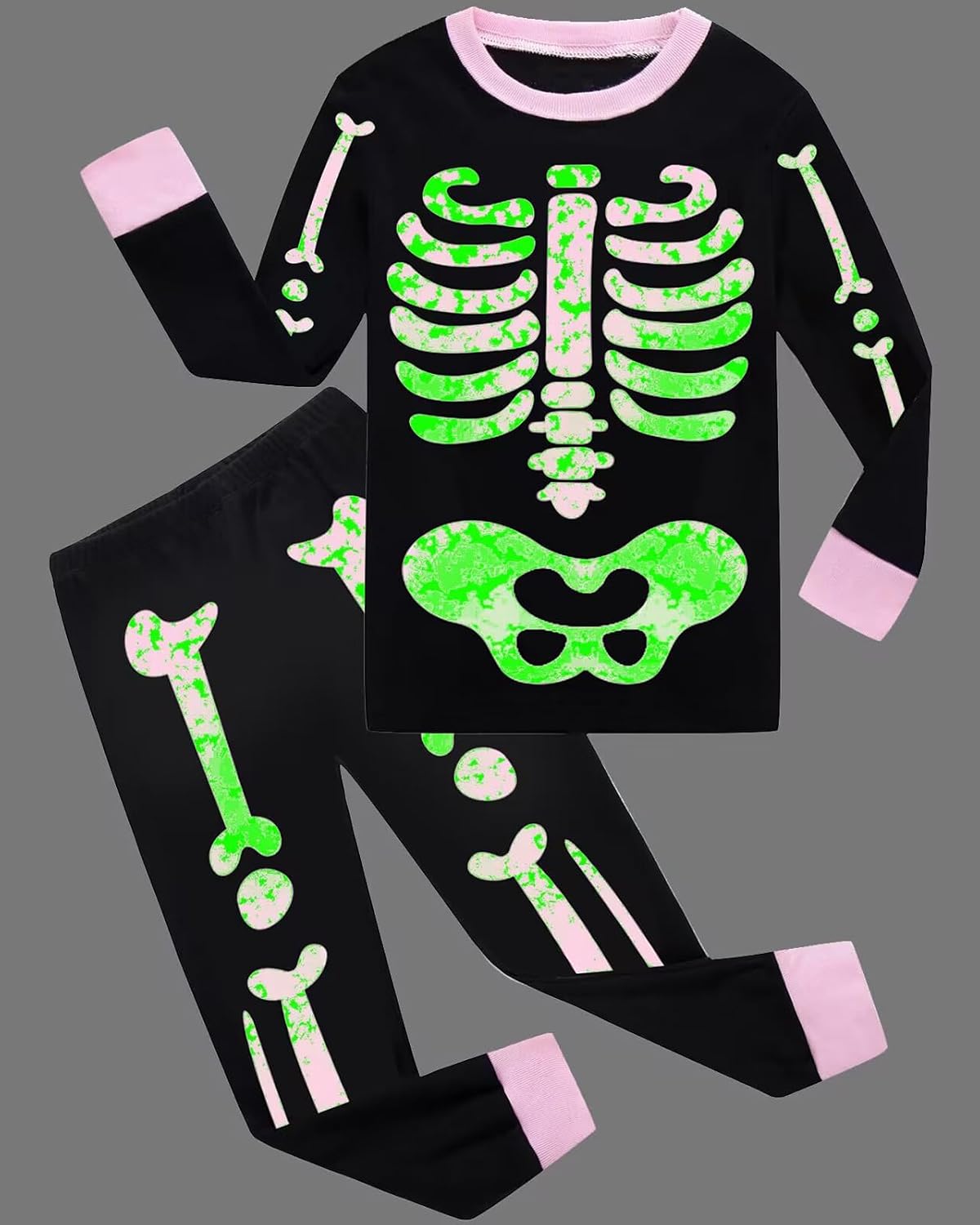 Little bety Cotton Long Sleeve Boys Halloween Pajamas Toddlers Holiday Pjs