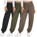 Oakgarden 3 Pack Girls' Lightweight Athletic Joggers Pants