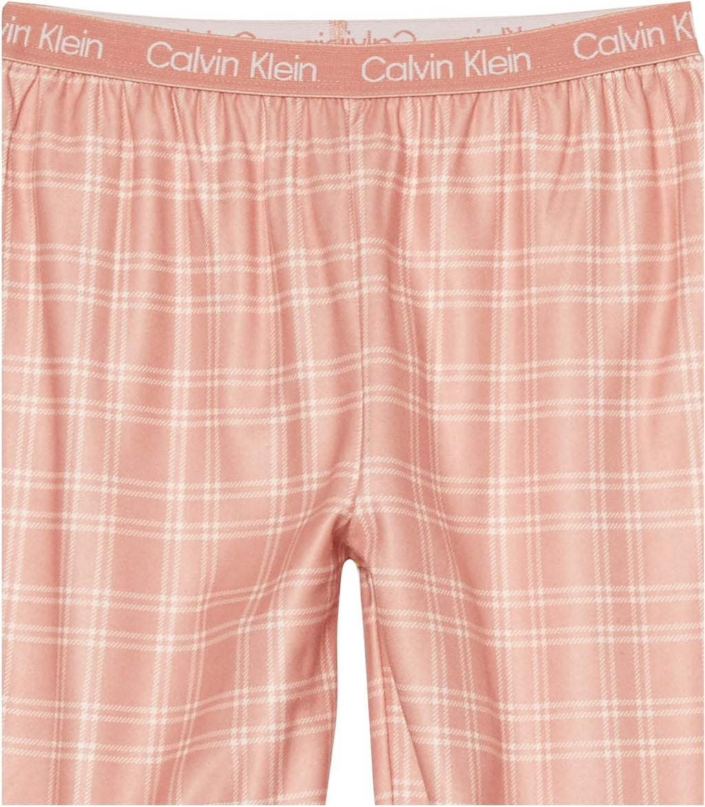 Calvin Klein Girls' Super Soft Brushed Micro Pajama Pant 2-pack