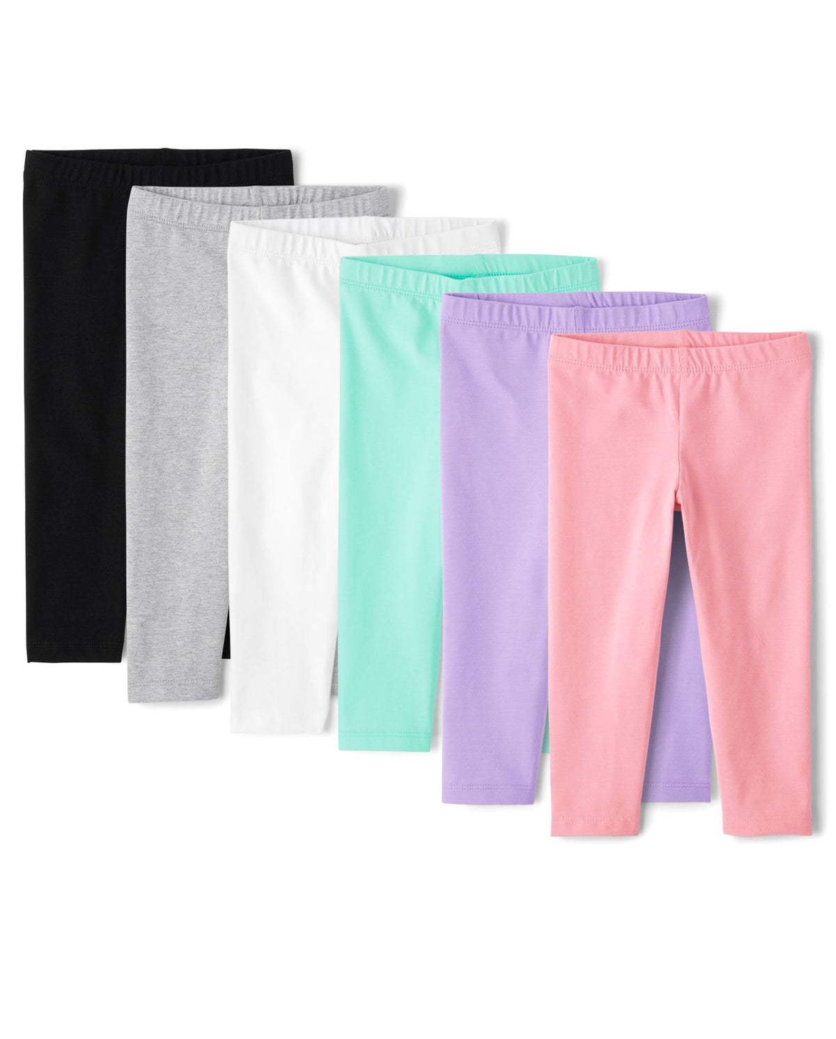 The Children's Place Baby Girls and Toddler Assorted Solid Leggings, Multipacks