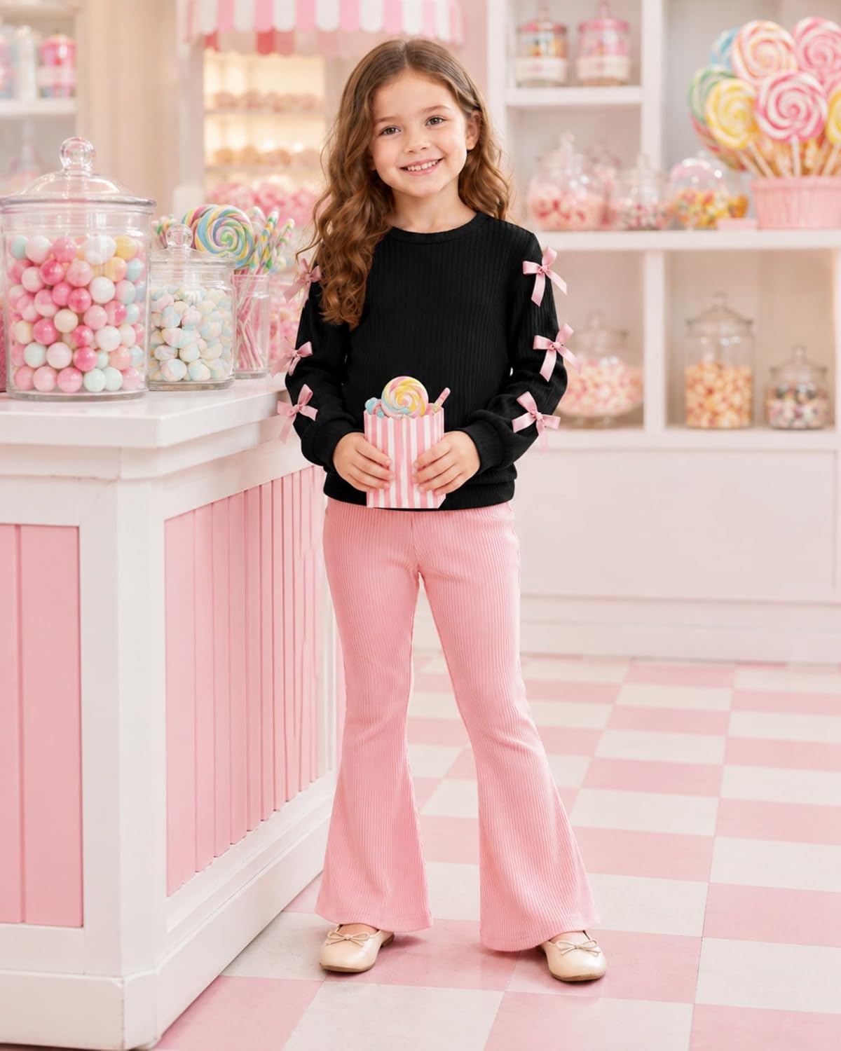 Toddler Girls Clothes 2 Piece Little Girl Fall Winter Outfits 3-8Y