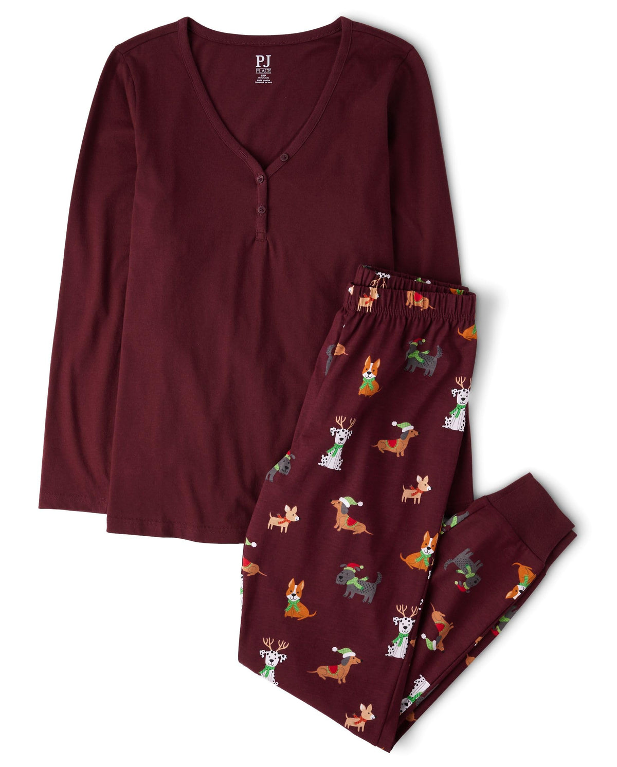 The Children's Place Family Matching Christmas Pajama Sets, Cotton