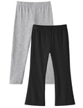 2 Pack Toddler Girls Flare Pants Baby Cotton Leggings Size 18M-5T