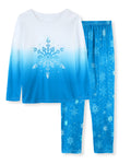 CARETOO Girls Pajama Set Long Sleeve Top Long Pants Pajamas Kids Tie Dye Cute Pattern Pj Sets Sleepwear for 3-12Y