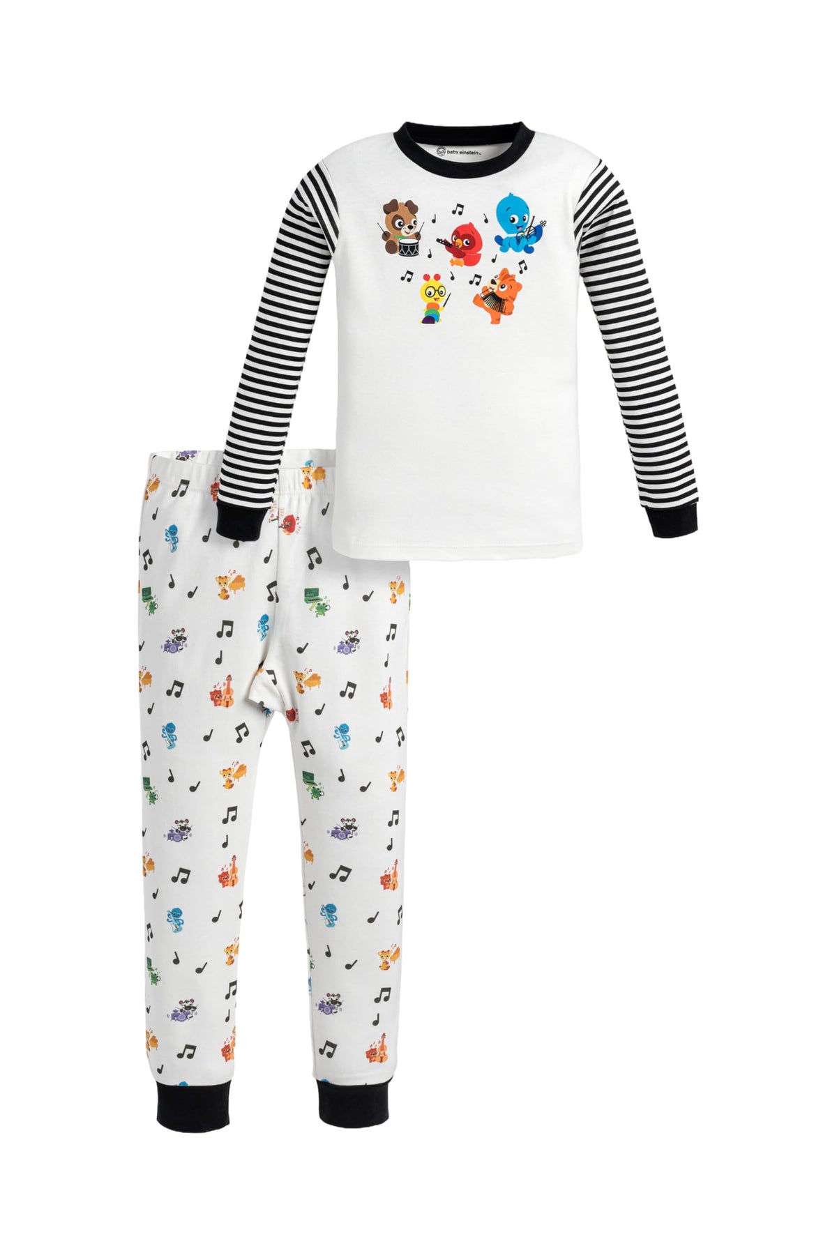 monica + andy Toddler & Kids Two Piece Pajama Set, 100% Organic Cotton Clothes for Boys & Girls, Children PJs