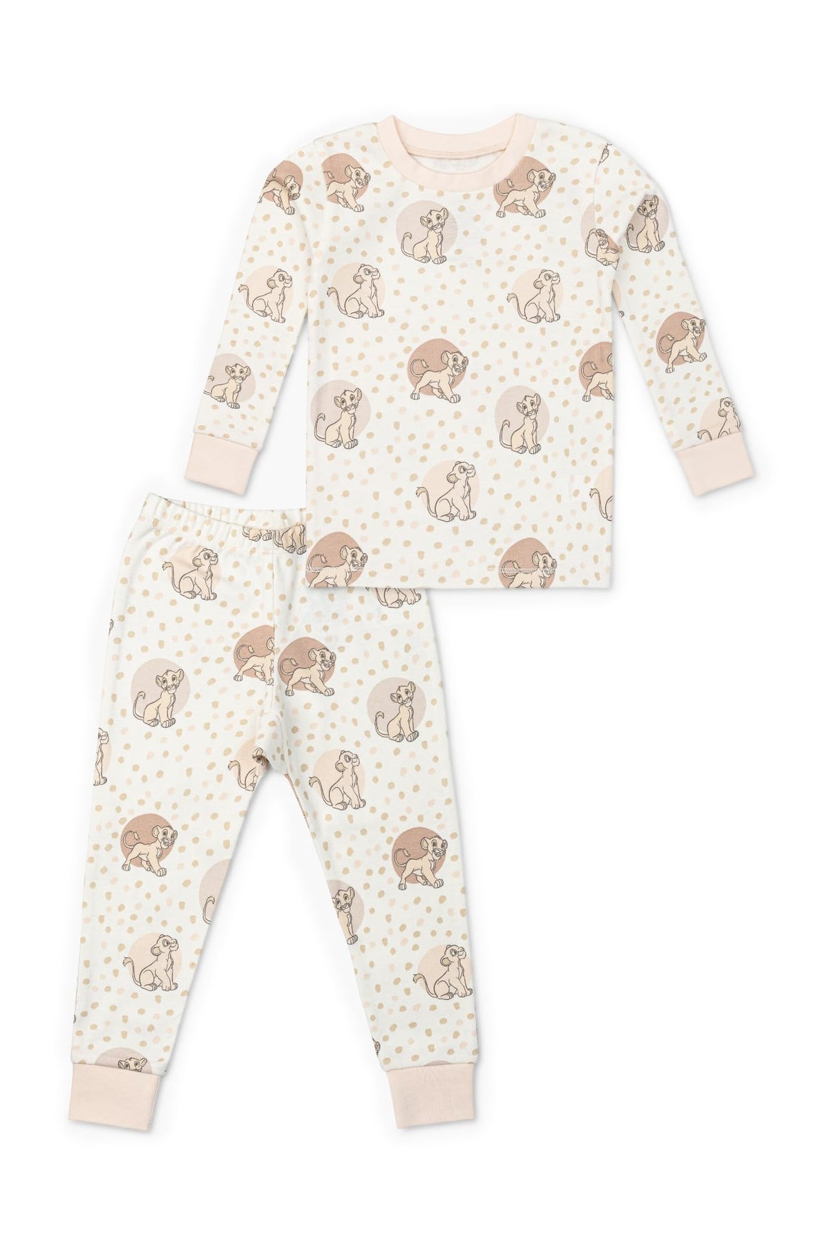 monica + andy Toddler & Kids Two Piece Pajama Set, 100% Organic Cotton Clothes for Boys & Girls, Children PJs