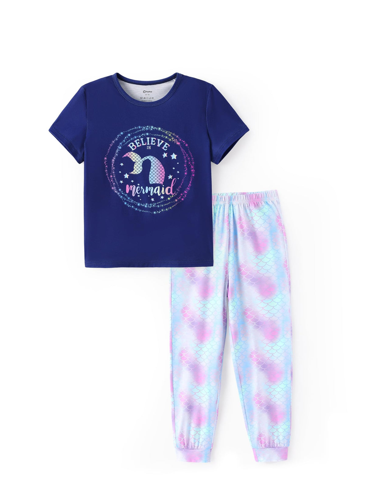 PATPAT Girls Pajamas Set Kids 2 Piece Sleepwear Comfortable PJs 5-12 Years