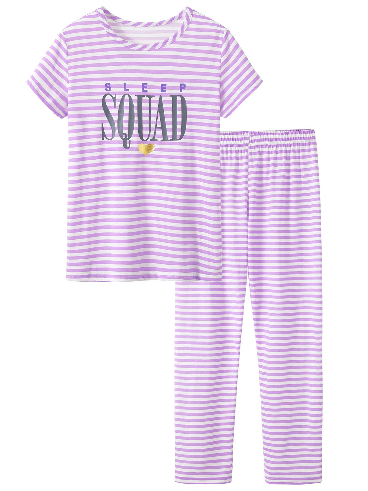 Cozchique Girls 2-Piece Adorable Cartoon Print Soft Pajama Set Size 6-18
