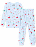 Mikrdoo Girls Pajamas 2 Piece Snug Long Sleeve Pjs Sets 4-14 Years