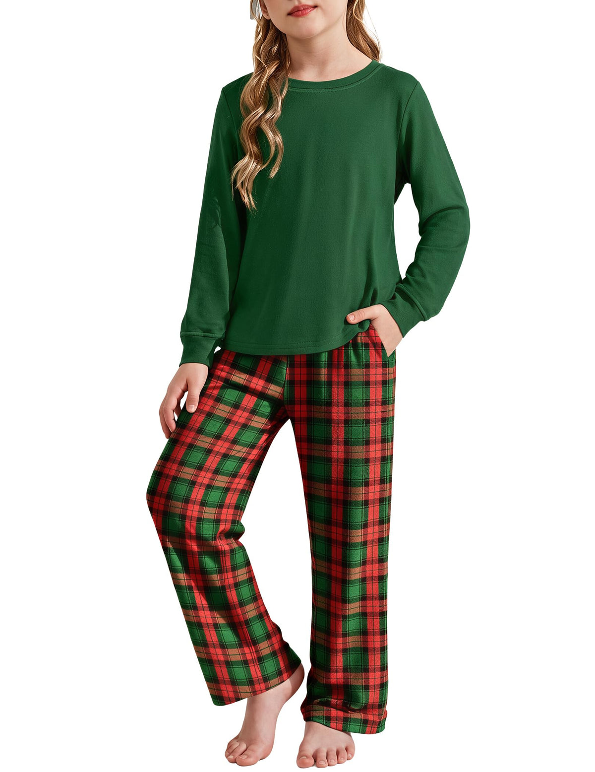 Arshiner Girls Pajamas Set 2 Piece Long Sleeve Sleepwear Cozy Pj Loungewear