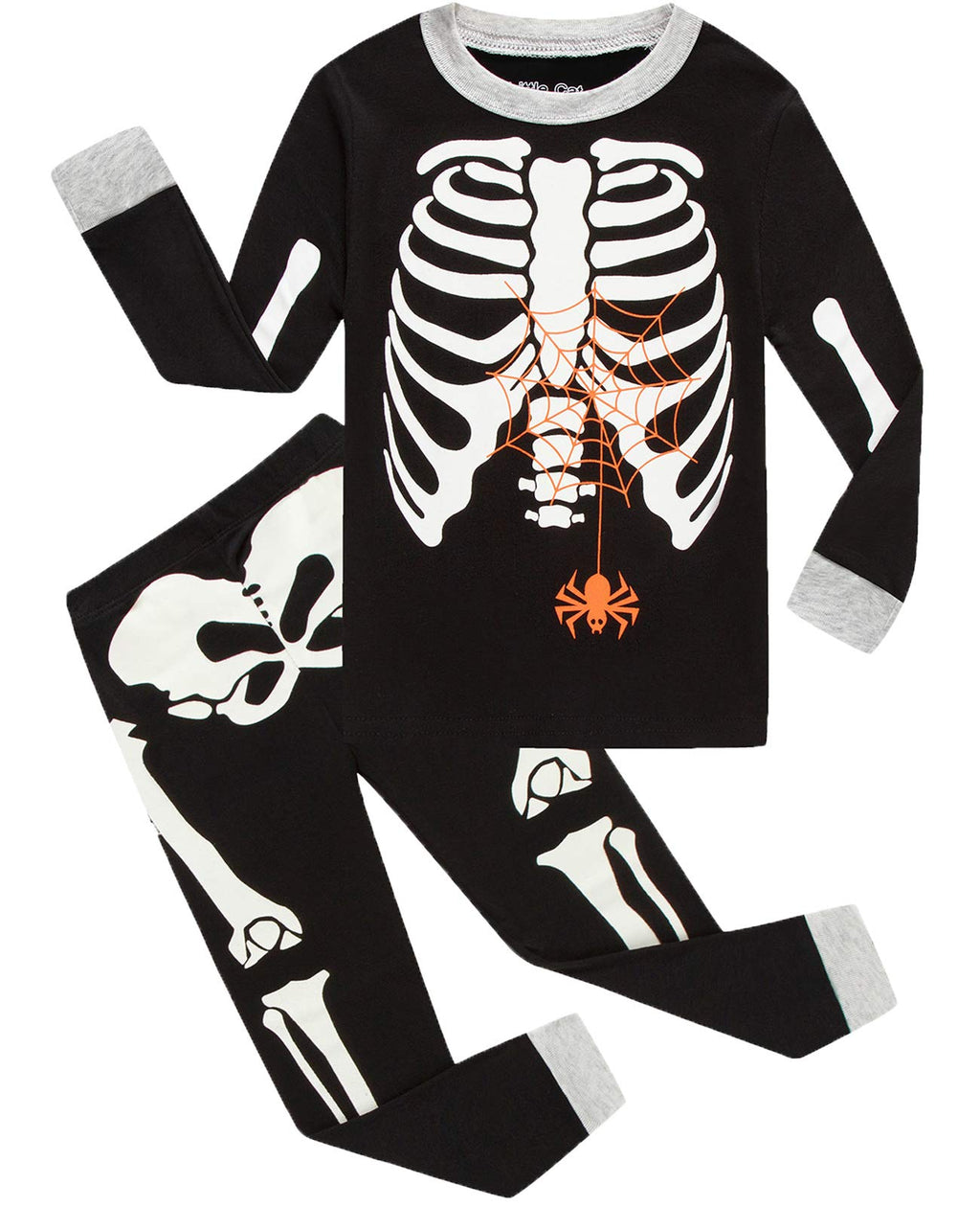 Little bety Cotton Long Sleeve Boys Halloween Pajamas Toddlers Holiday Pjs