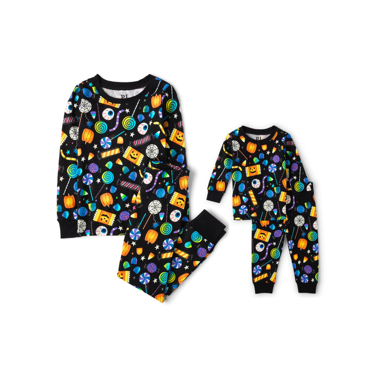 The Children's Place Baby and Kids' Sibling Matching Halloween and Holiday Pajama Sets, Cotton