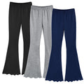 ZukoCert Girls Flare Leggings, Mid Waist Bell Bottom Pants for Kids, Kids Flare Pants Size 4-13Y