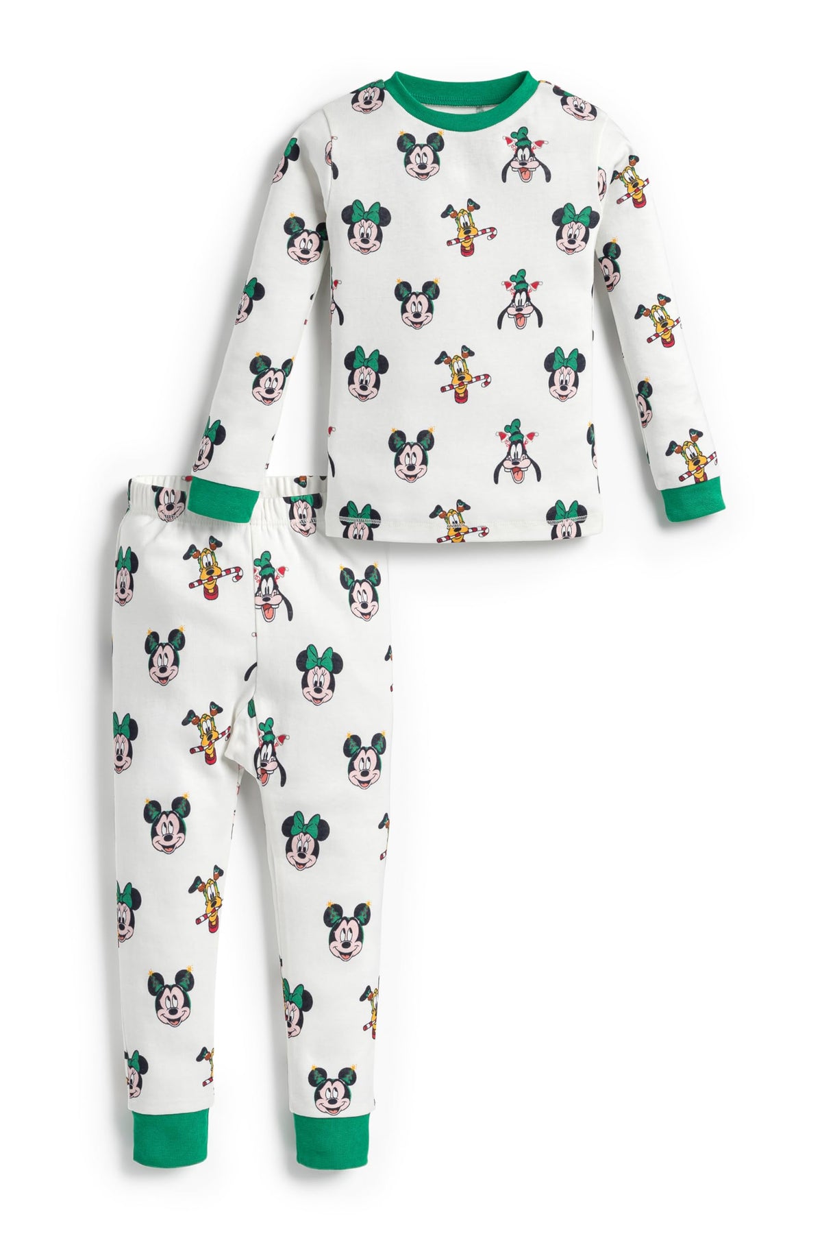monica + andy Toddler & Kids Two Piece Pajama Set, 100% Organic Cotton Clothes for Boys & Girls, Children PJs