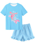 Sylfairy Girls Pajamas Summer Toddler Girl Pajamas Sets Short Sleeve Girls' Cute Sleepwear Pjs