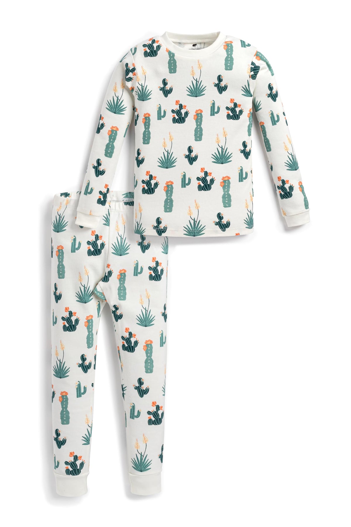 monica + andy Toddler & Kids Two Piece Pajama Set, 100% Organic Cotton Clothes for Boys & Girls, Children PJs