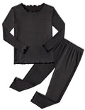 Arshiner Pajamas for Girls Long Sleeve Sleepwear Kids Snug Fit Lettuce Pjs