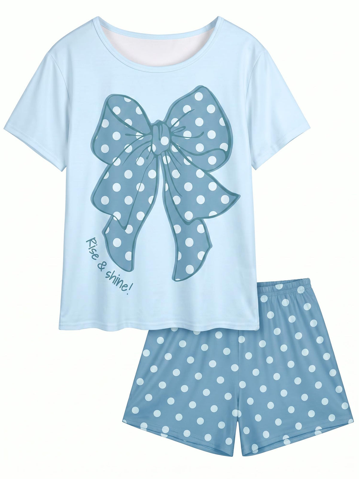 Beinou Girls Pajamas for Kids Summer Pjs Sleepwear Sets for Teen 8-15Y