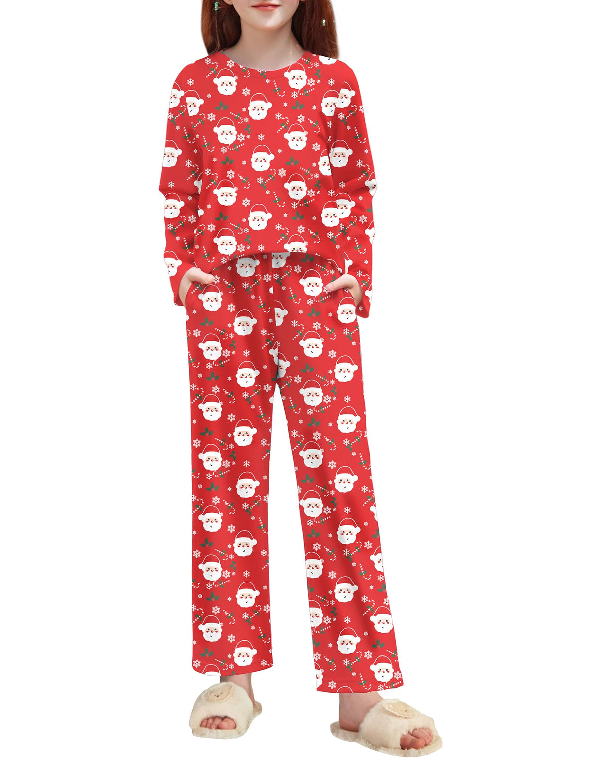 Arshiner Pajamas Set for Girls Long Sleeve & Pants Pjs Soft Lounge Sets