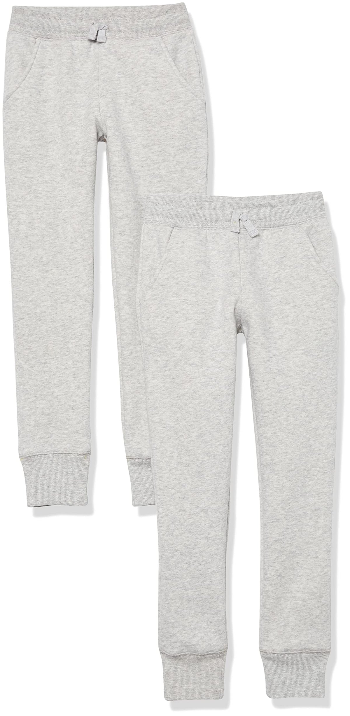 Amazon Essentials Girls and Toddlers' Jogger Sweatpants with Elastic Waist and Drawstring, Multipacks