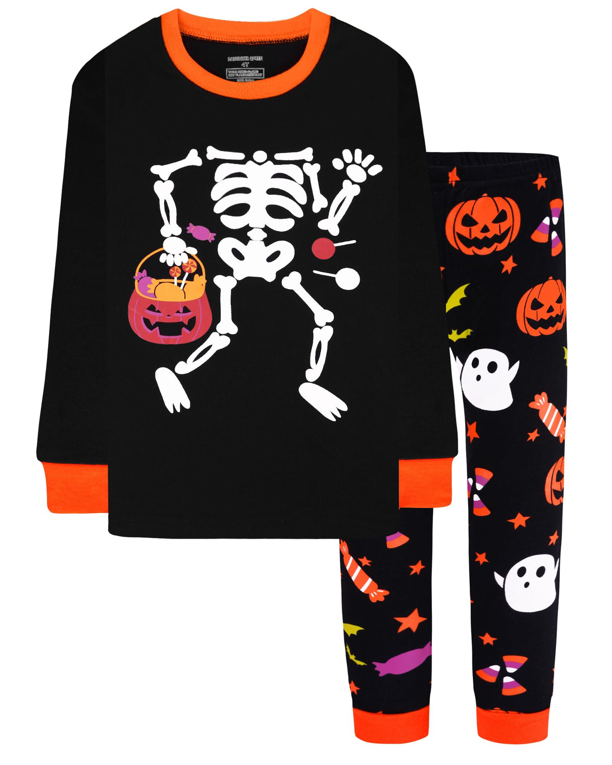 DAUGHTER QUEEN Boys & Girls 100% Cotton Halloween & Christmas PJS 18M-12Y