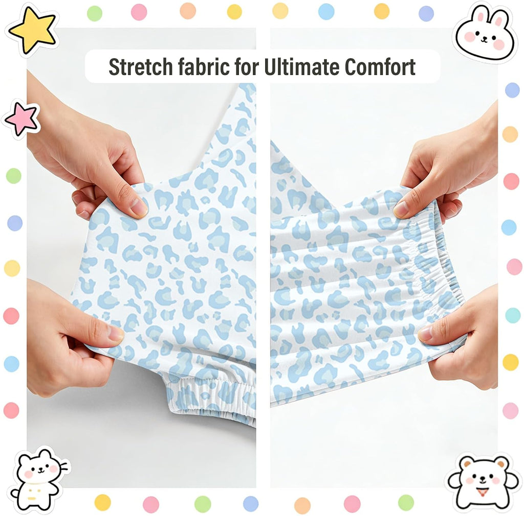 Schbbbta Girls Cotton Pajamas 2 Pcs Stretch PJS Button-Down Top with Pants.