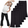 FEQO 5 Pack Toddler Girls Flare Pants Cotton Leggings Bell Bottoms, 18M-5T