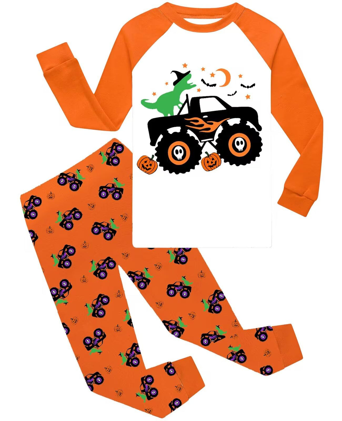 Little bety Cotton Long Sleeve Boys Halloween Pajamas Toddlers Holiday Pjs