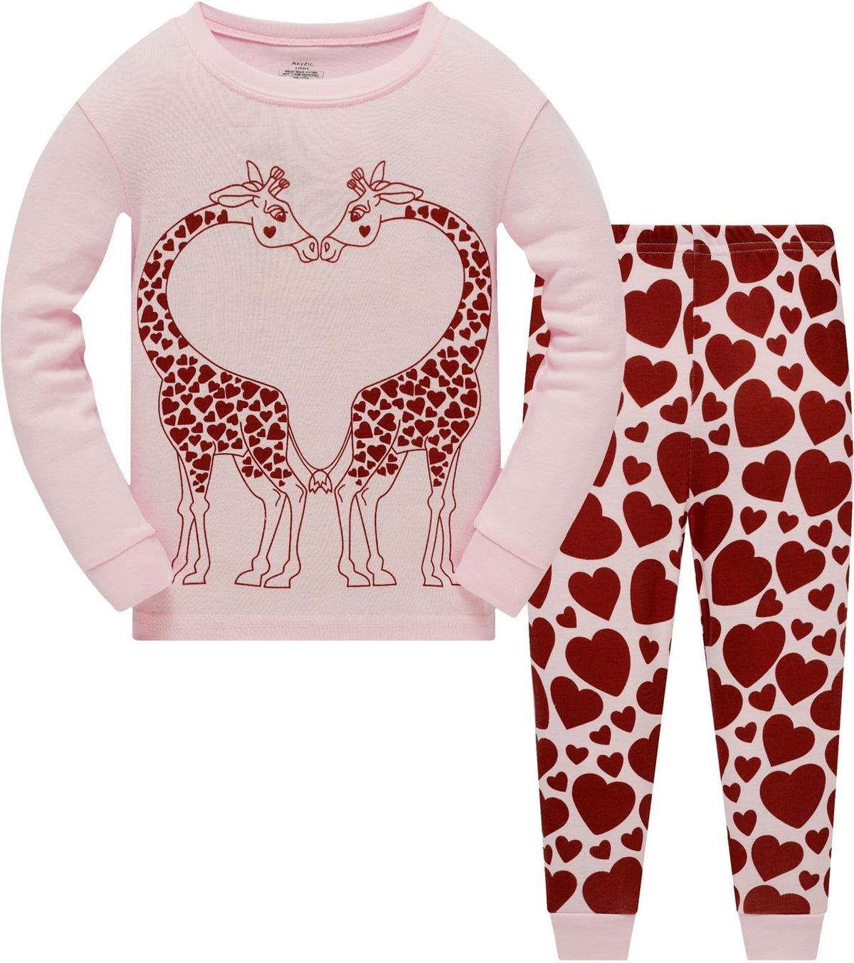 Little Girls Pajamas Sets Baby Girl 2Pcs 100% Cotton Pjs Kids Long Sleeve Sleepwear