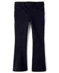 The Children's Place Girls' Uniform Ponte Flare Leg Pants