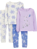 Simple Joys by Carter's Girls' 4-piece Polyester Pajamas
