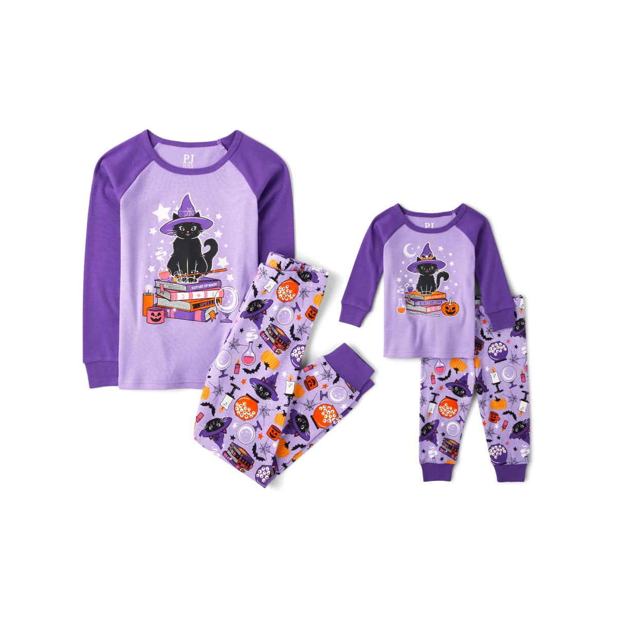 The Children's Place Baby and Kids' Sibling Matching Halloween and Holiday Pajama Sets, Cotton