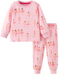 Popshion Little Girls Mermaid Pajamas 2 Piece Set 100% Cotton Sleepwear Toddler Clothes for Kids Baby Ladybug Style PJs