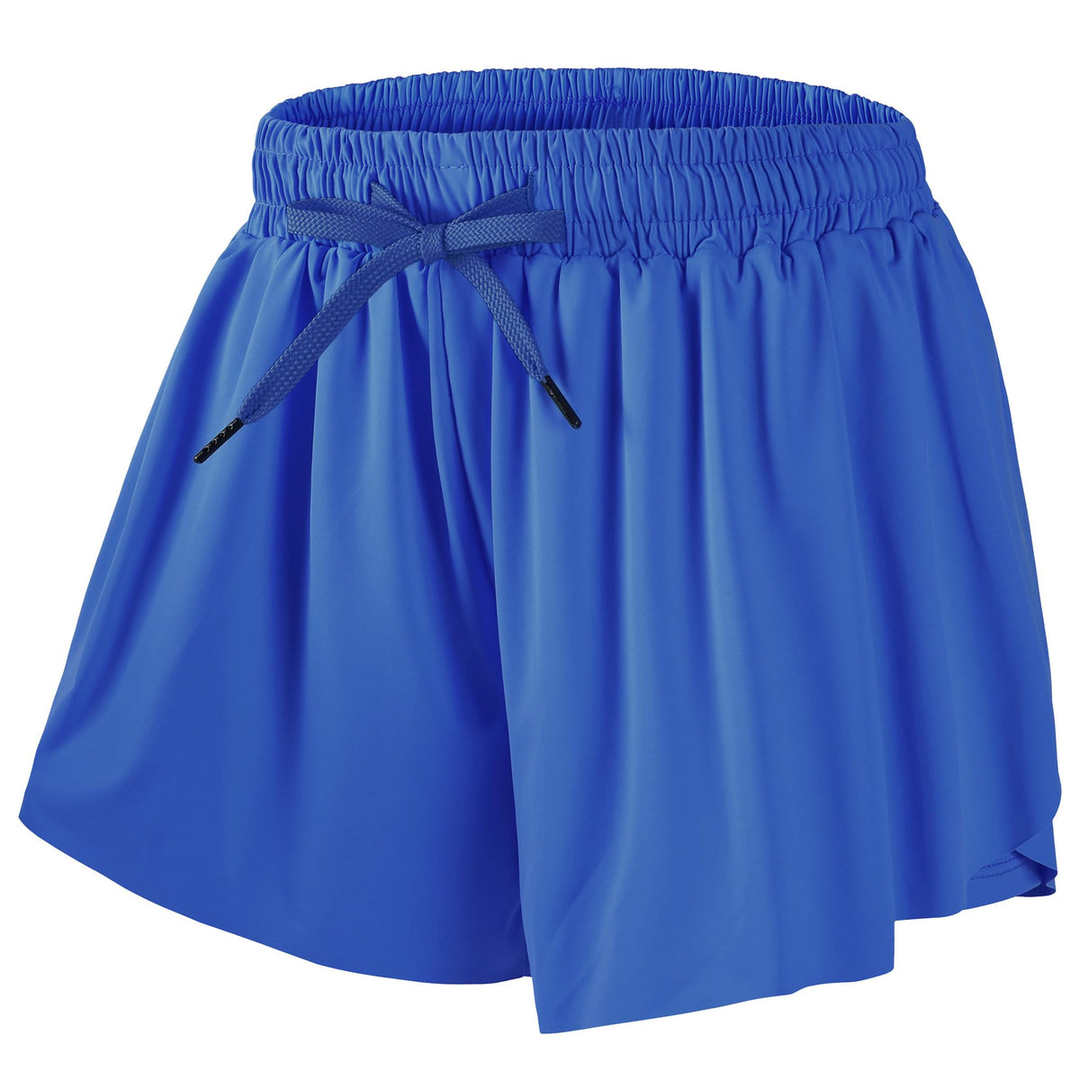 DIPUG Girls Butterfly Shorts with Pocket 2-in-1 Flowy Athletic Cheer Skorts